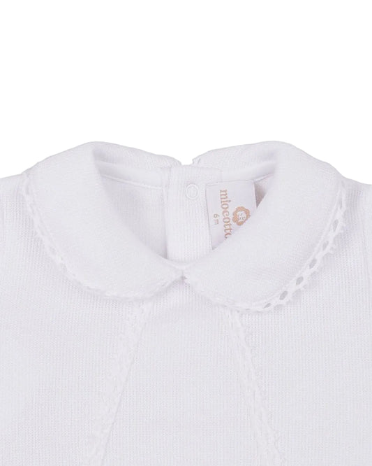 Milen White Knit Bubble