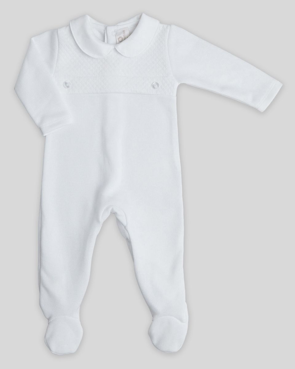 White Knit Kiddy Footie