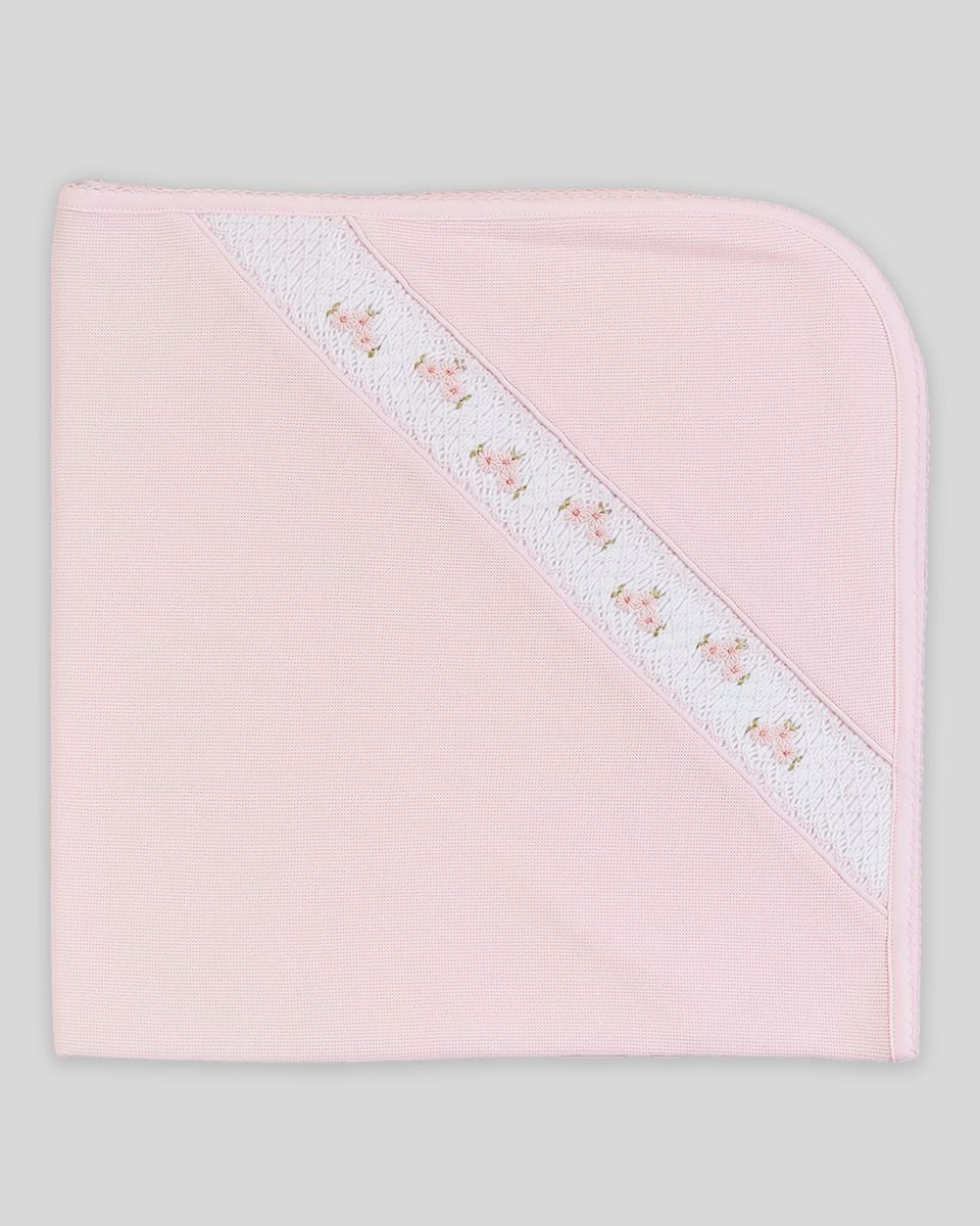 Pink Zuz Hand Smocked Blankets