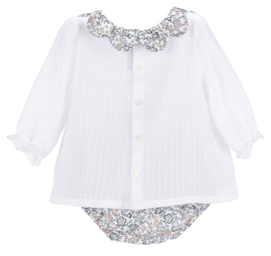 SL3943 Blue Blooms Bloomer Set