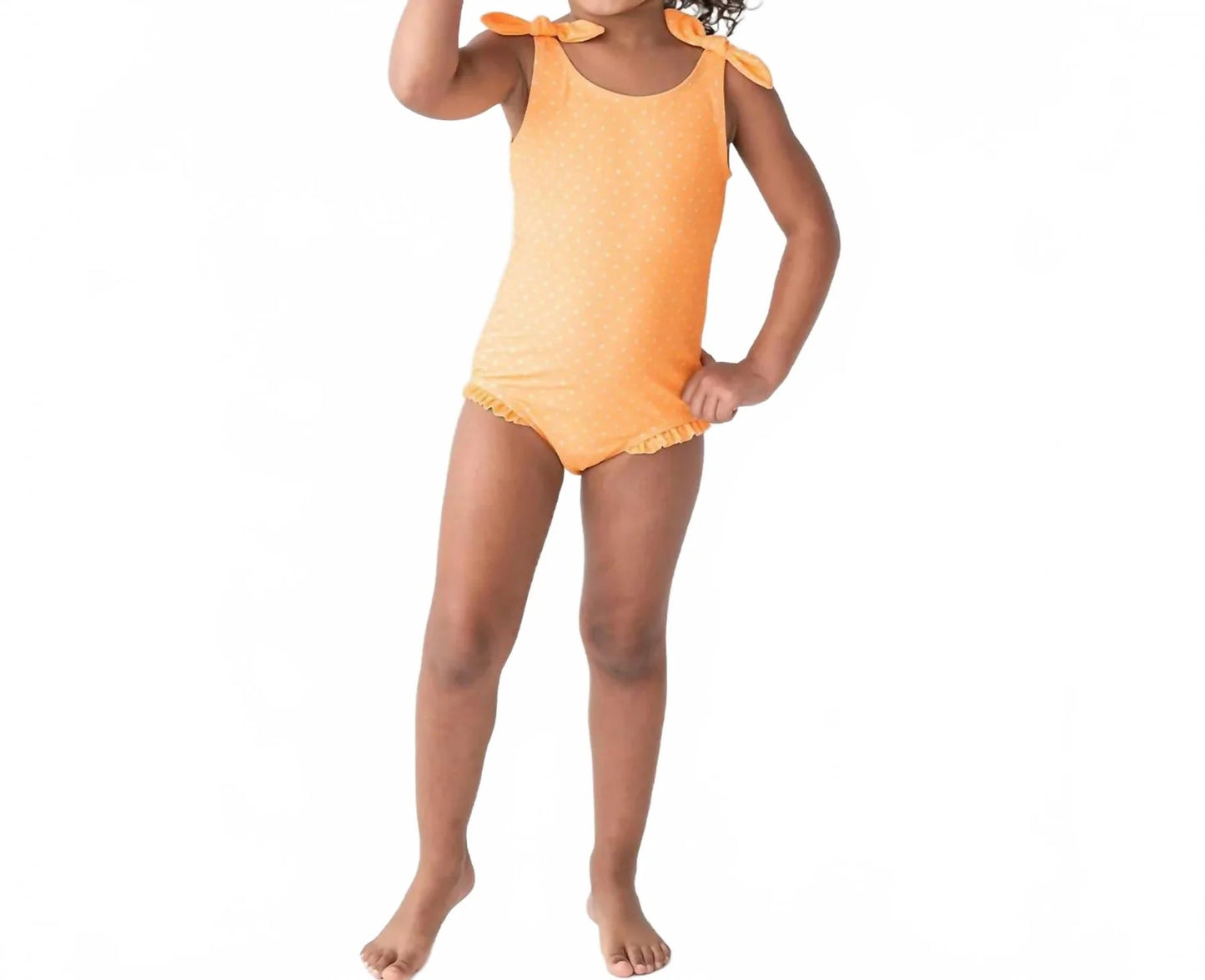 Melon Polka Dot One Piece