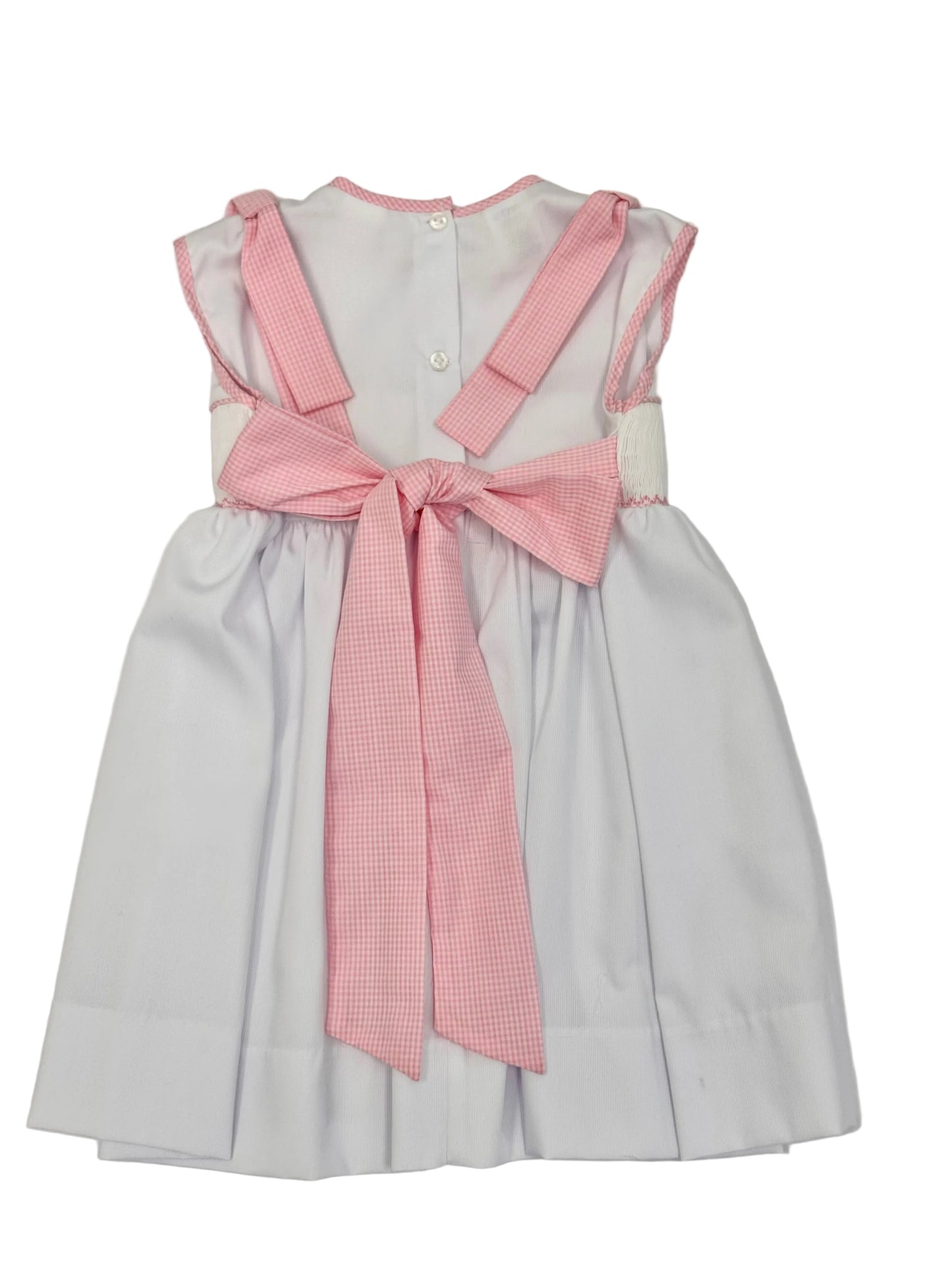 Pink Pirouettes Smocked Dress