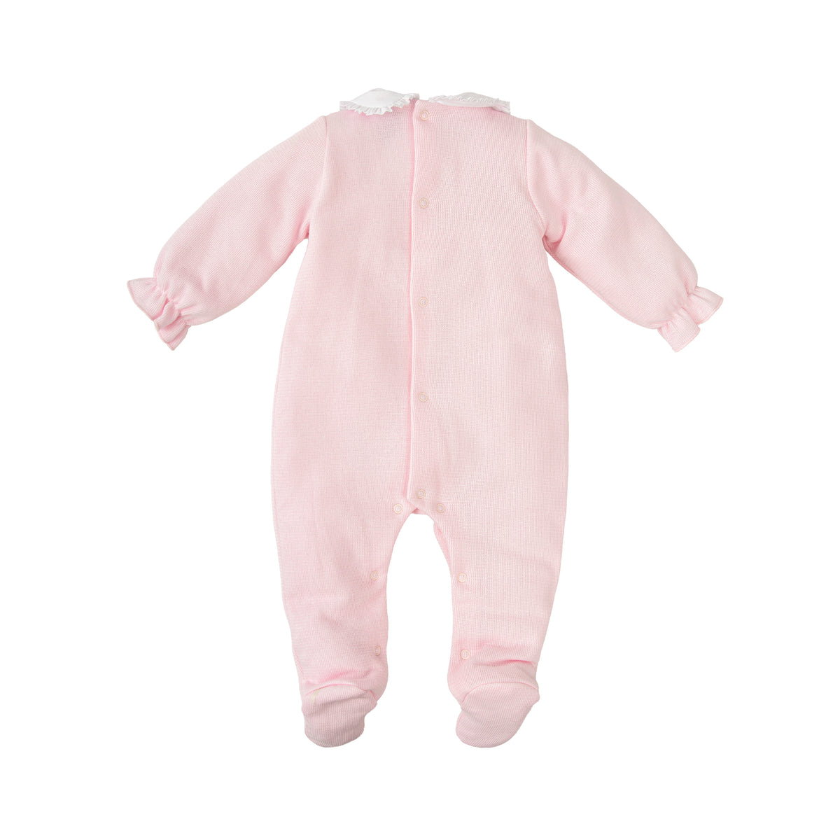 Lucero Pink Knit Footie 11630