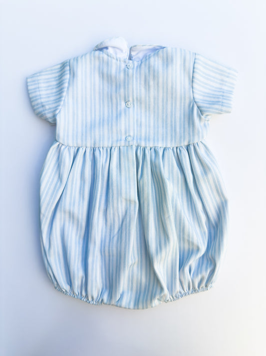 S04-25-4 Blue Stripe Romper