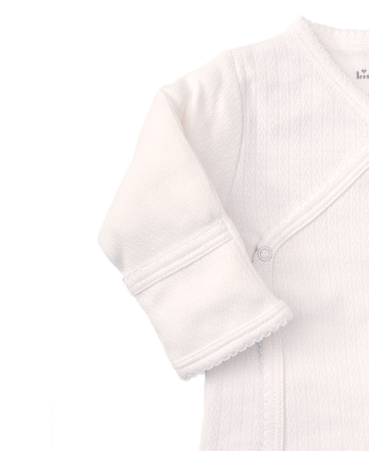 White Pointelle Pant Set