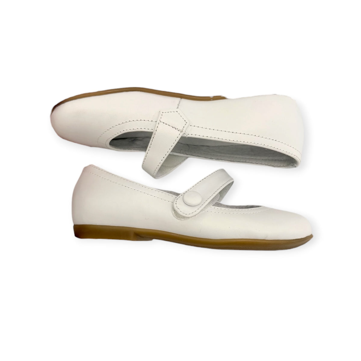 White Leather Mary Jane SB1030