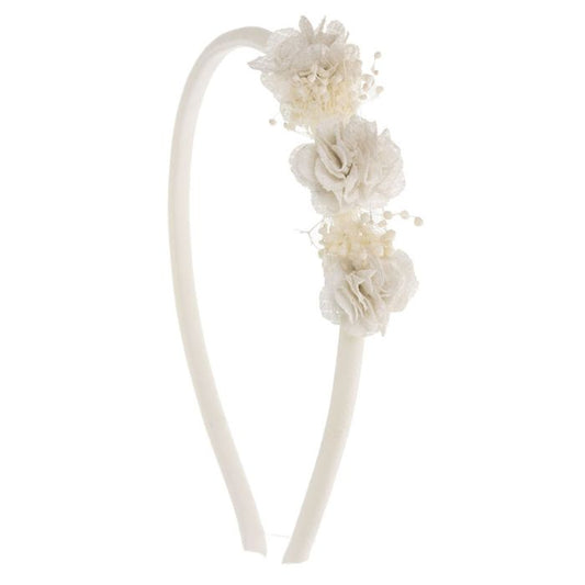 Headband with Javea Flowers & Gypso