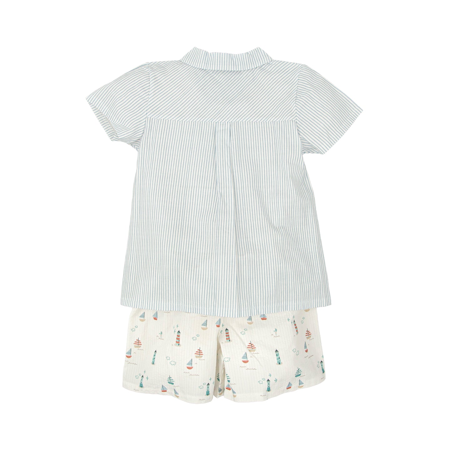 Claridad Sailboat Stripe Shorts Set 41420