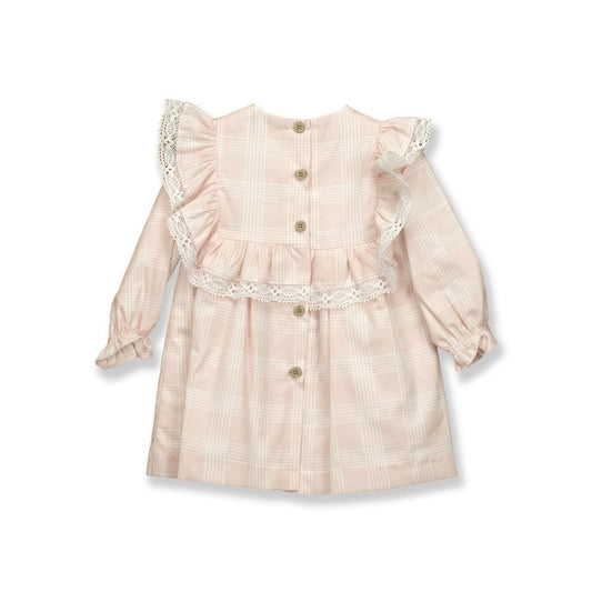 90478 Pink Plaid Dress