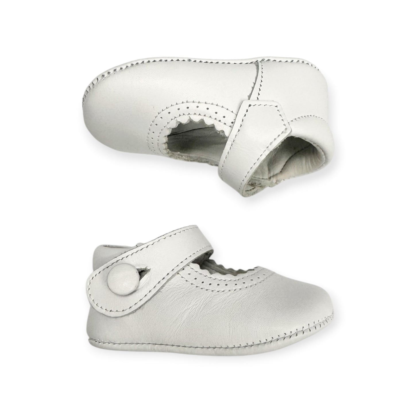 White Leather Mary Jane 1003