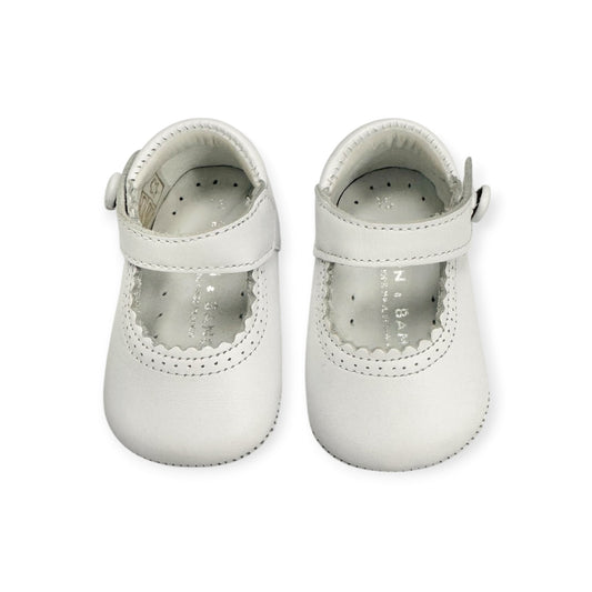 White Leather Mary Jane 1003