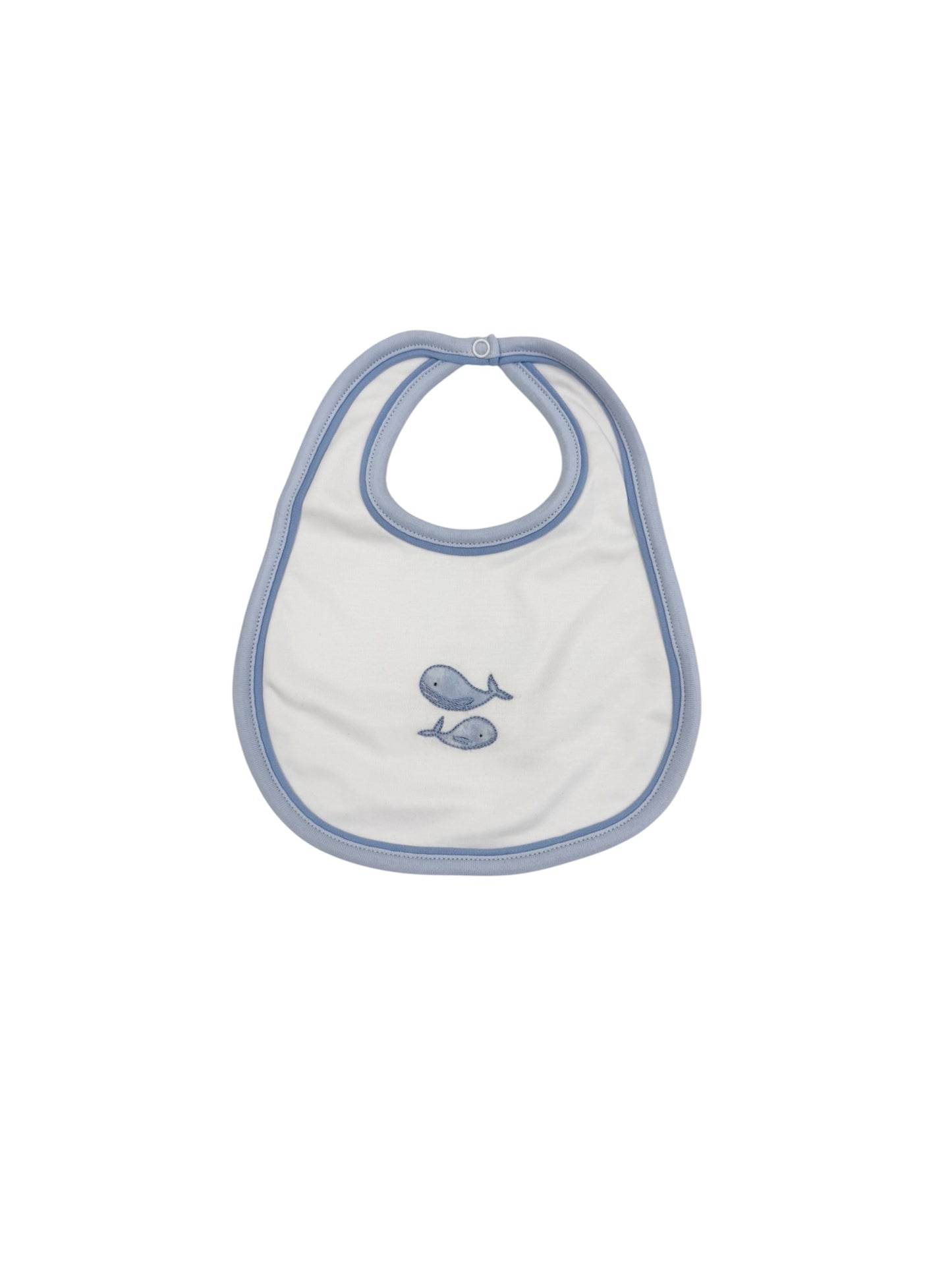 Azure Whales Blue Bib