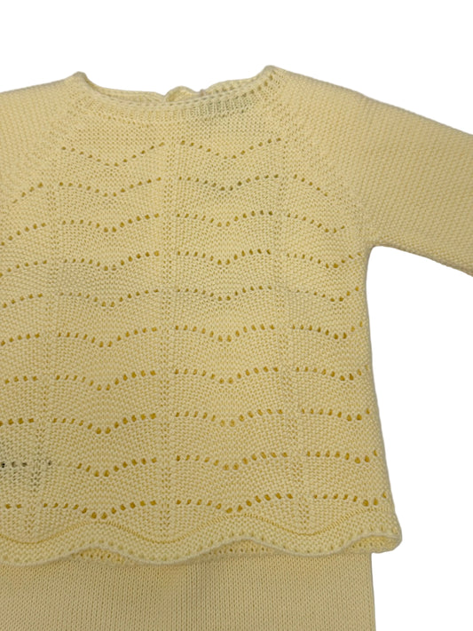 Yellow Knit Baby Set 0001