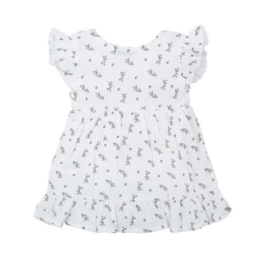 90477 Blue Flower Dress 12M