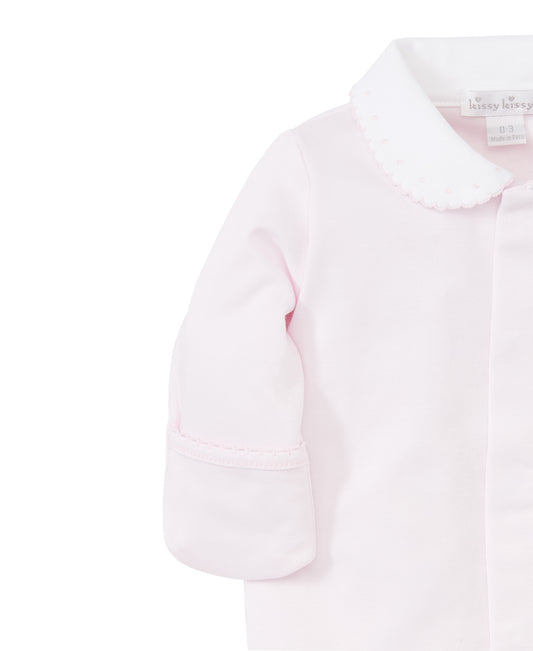 Pink New Beginnings Footie w/Collar