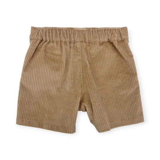 Beige Cord Shorts