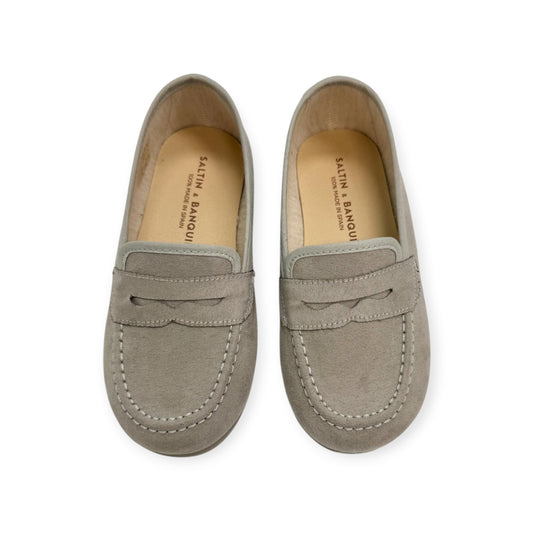 Pearl Grey Suede Loafer 1135-02