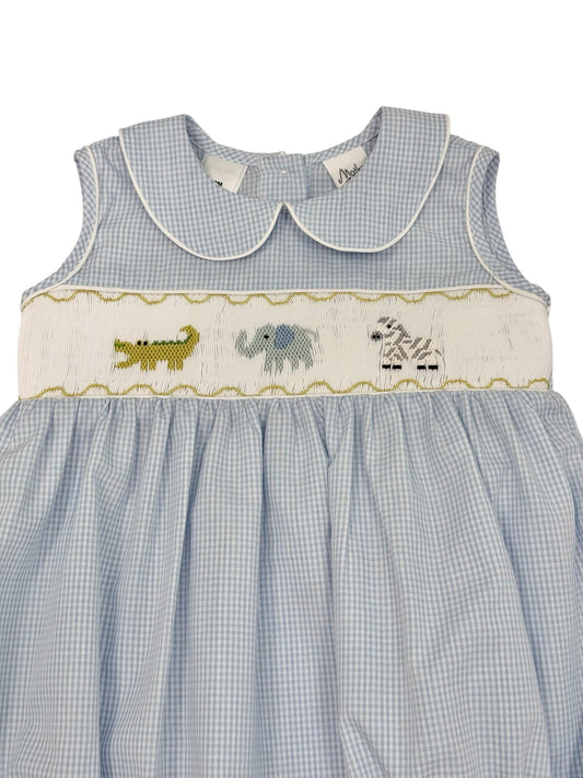 Safari Smocks Girls Romper