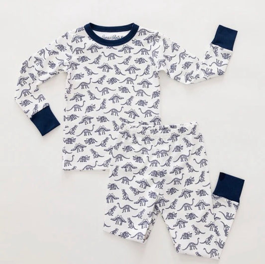 Dino Digs Long Pajamas