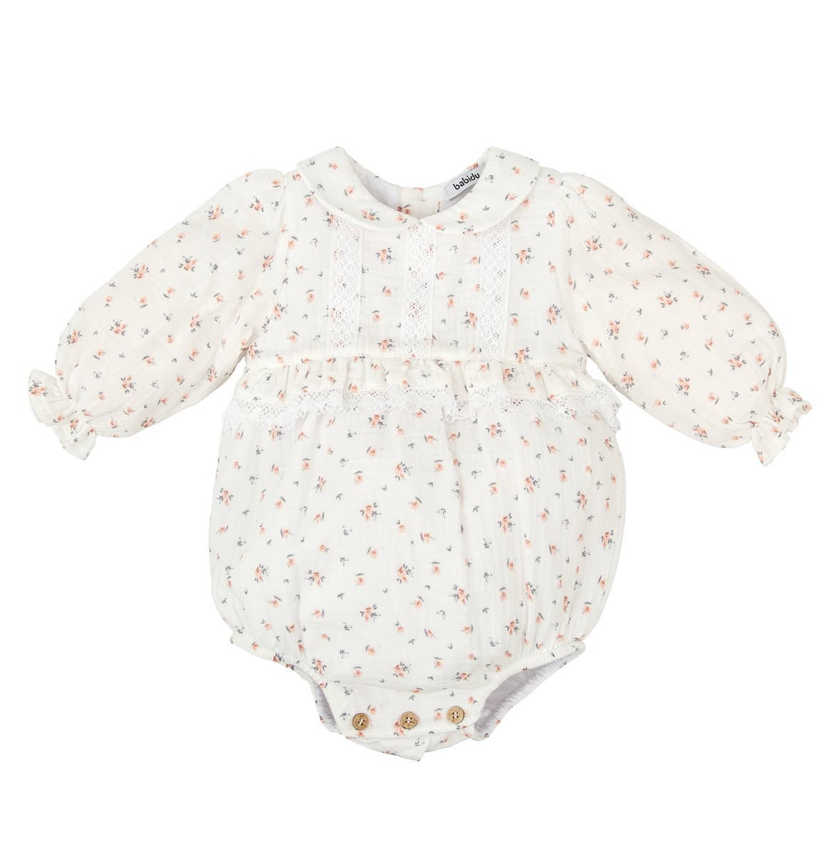 30566 Pink Flower Romper 18M