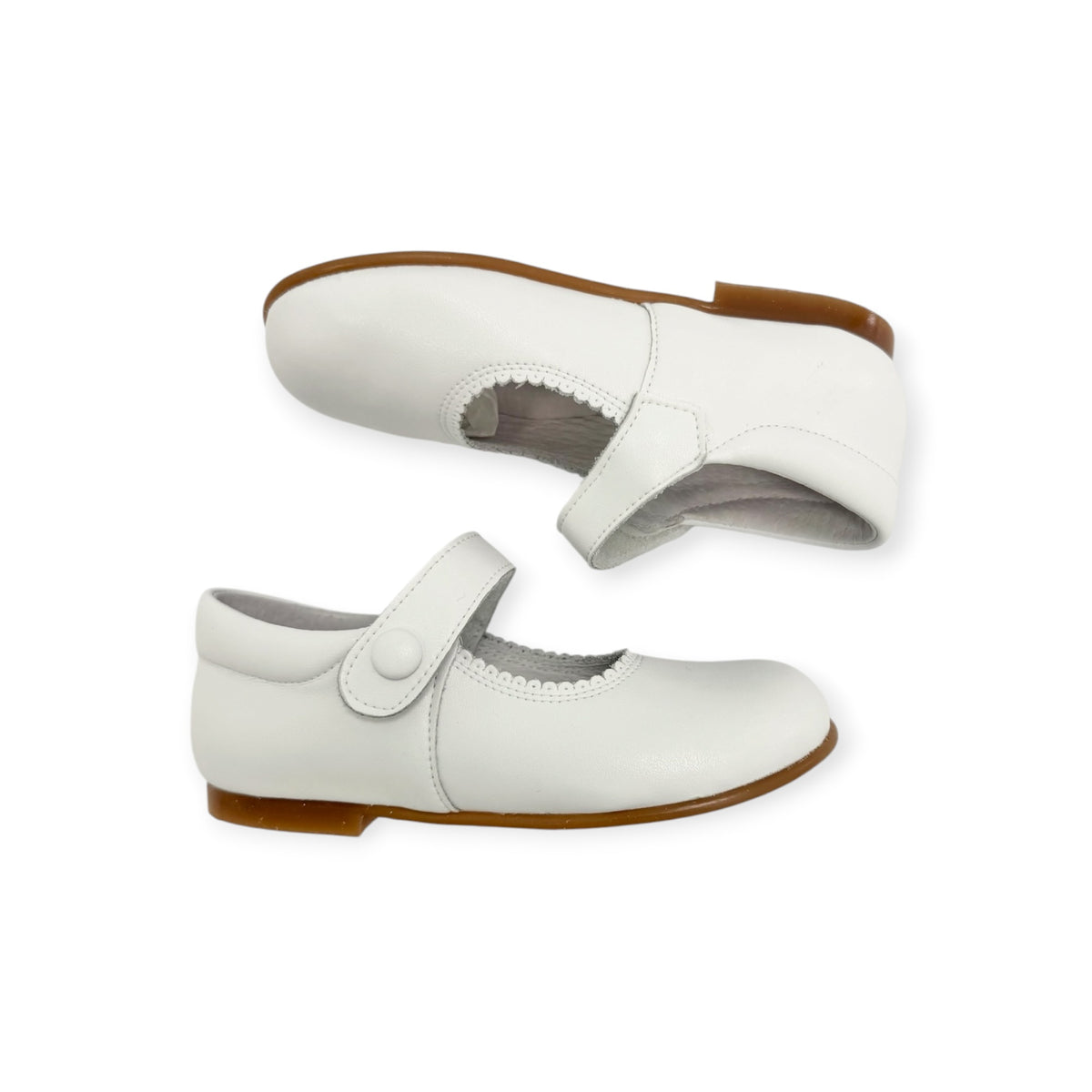 White Leather Mary Jane SB1088