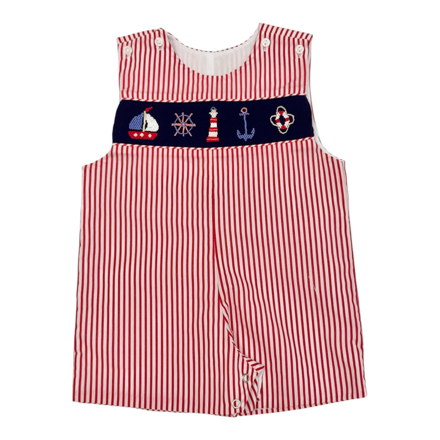 Red Stripe Nautical Overall
