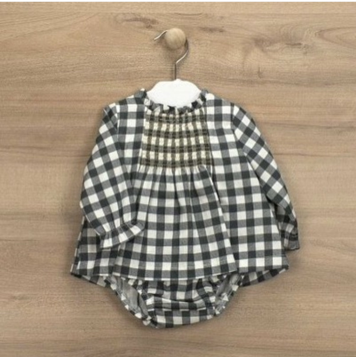 40426 Black Check Bloomer Set 24M