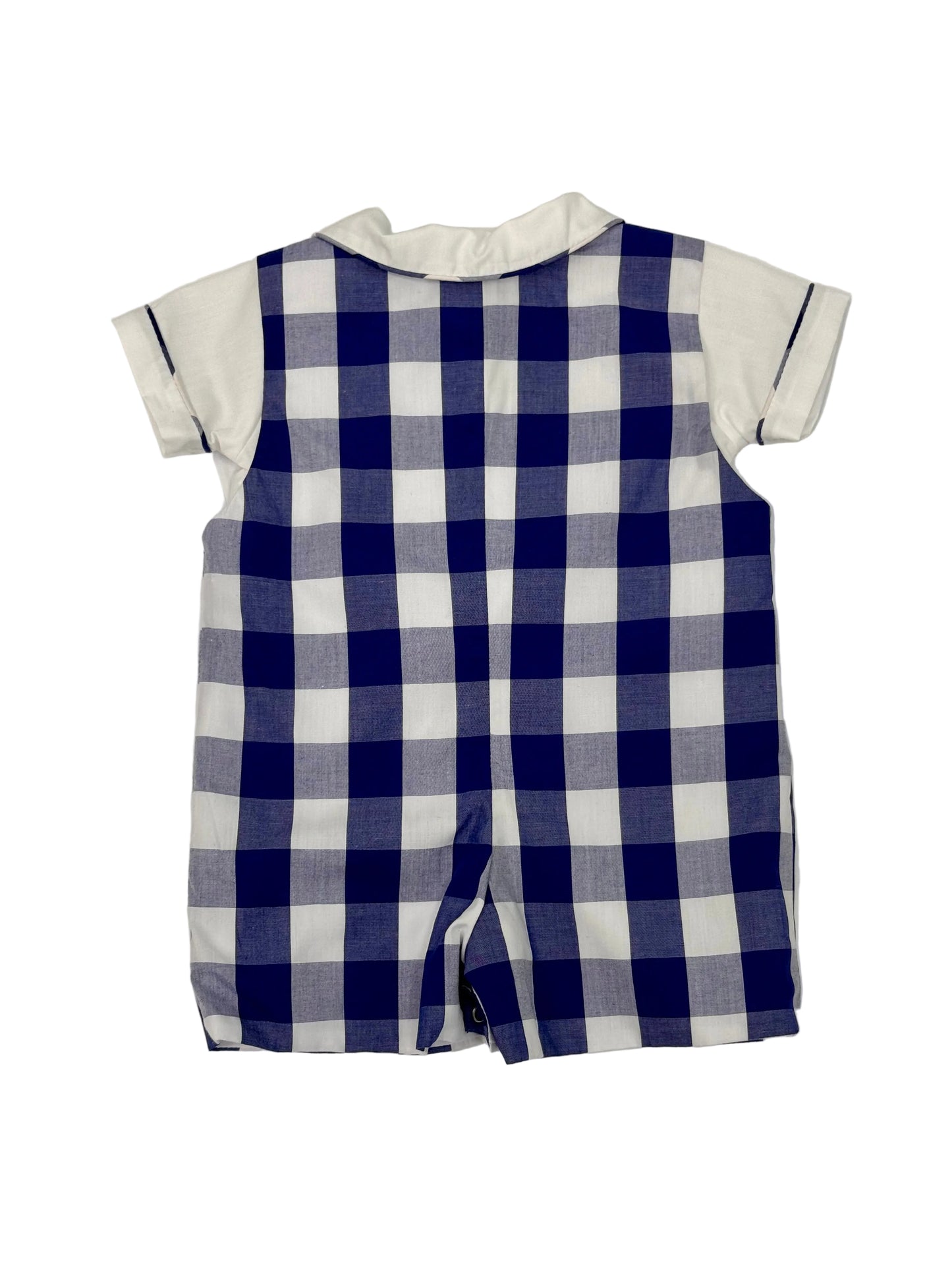 Blue Check Sailboats Overall