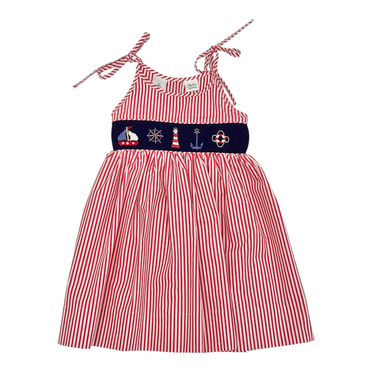 Red Stripe Nautical Dress
