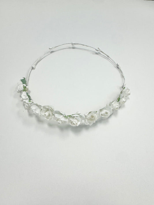 Floral Wreath White Roses
