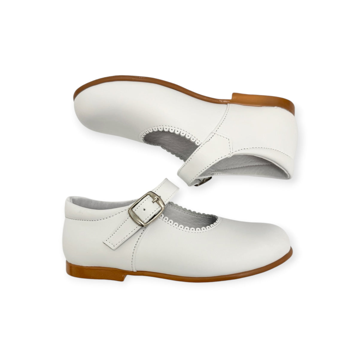 White Leather Mary Jane SB1069