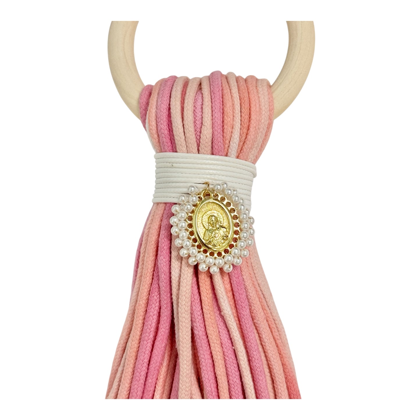Tassel Baby Blessing Pearl Sagrado Corazon