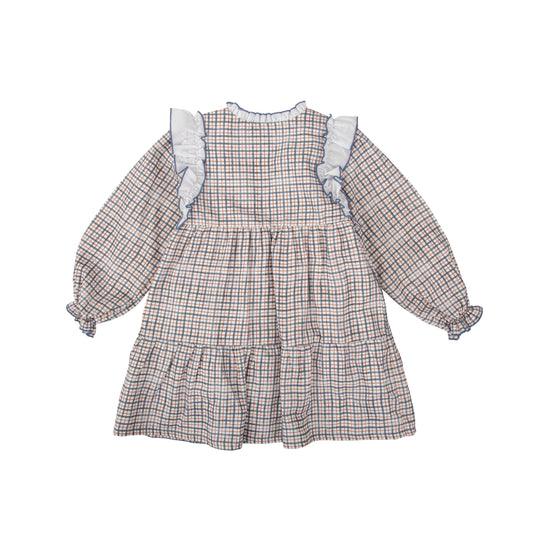 Valle Blue Plaid Dress