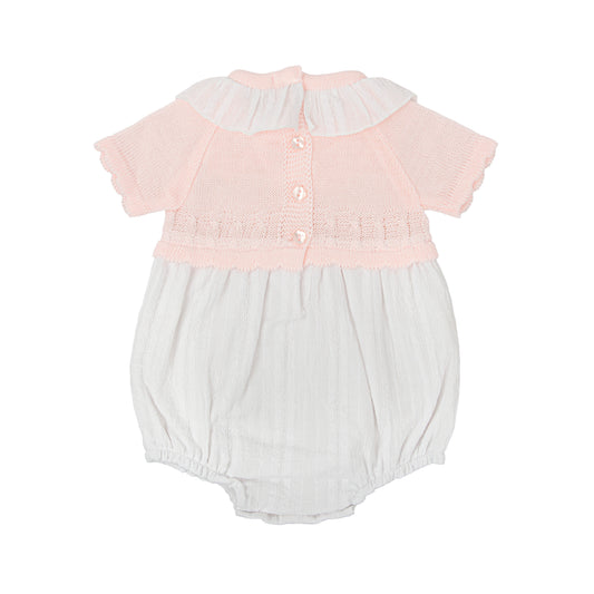 Cariño Pink Knit Romper 30322
