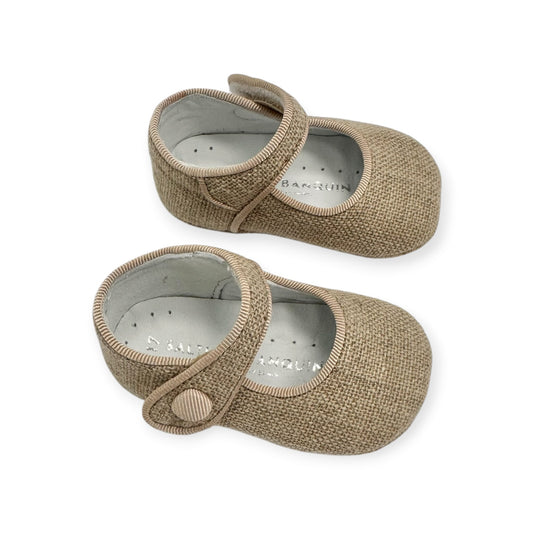 Natural Linen Mary Jane SB504