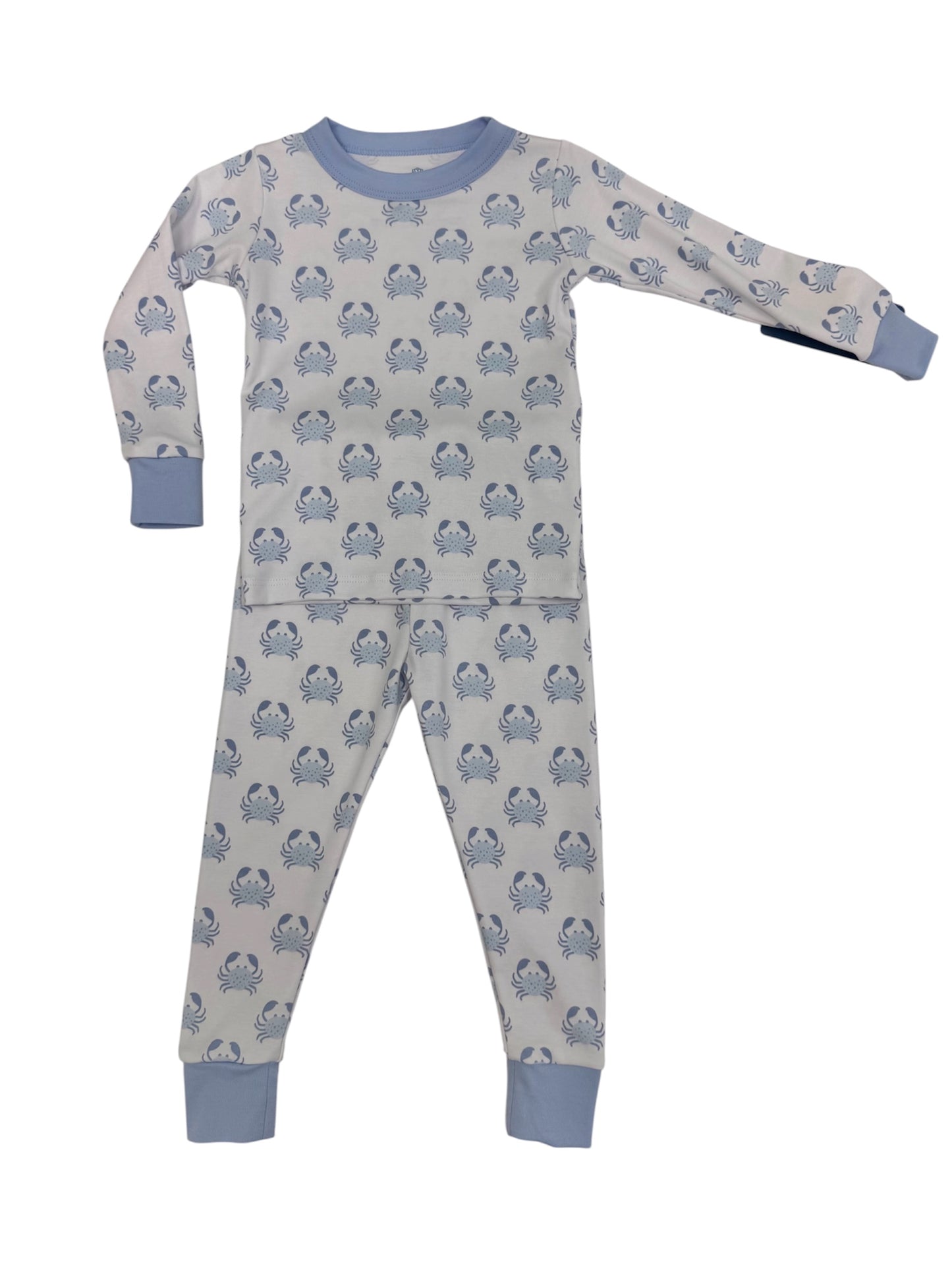 Little Crawlers Long Pajamas Light Blue