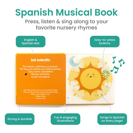 Sol Solecito Bilingual Musical Book: Spanish Nursery Rhymes