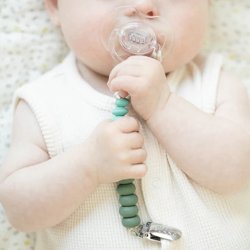 Green Pacifier Clip