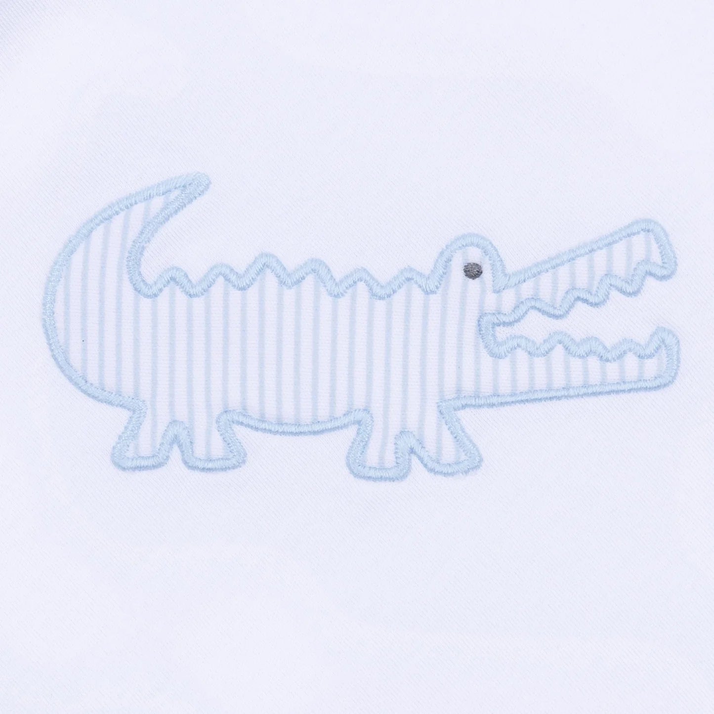 Gator Applique Zip Footie