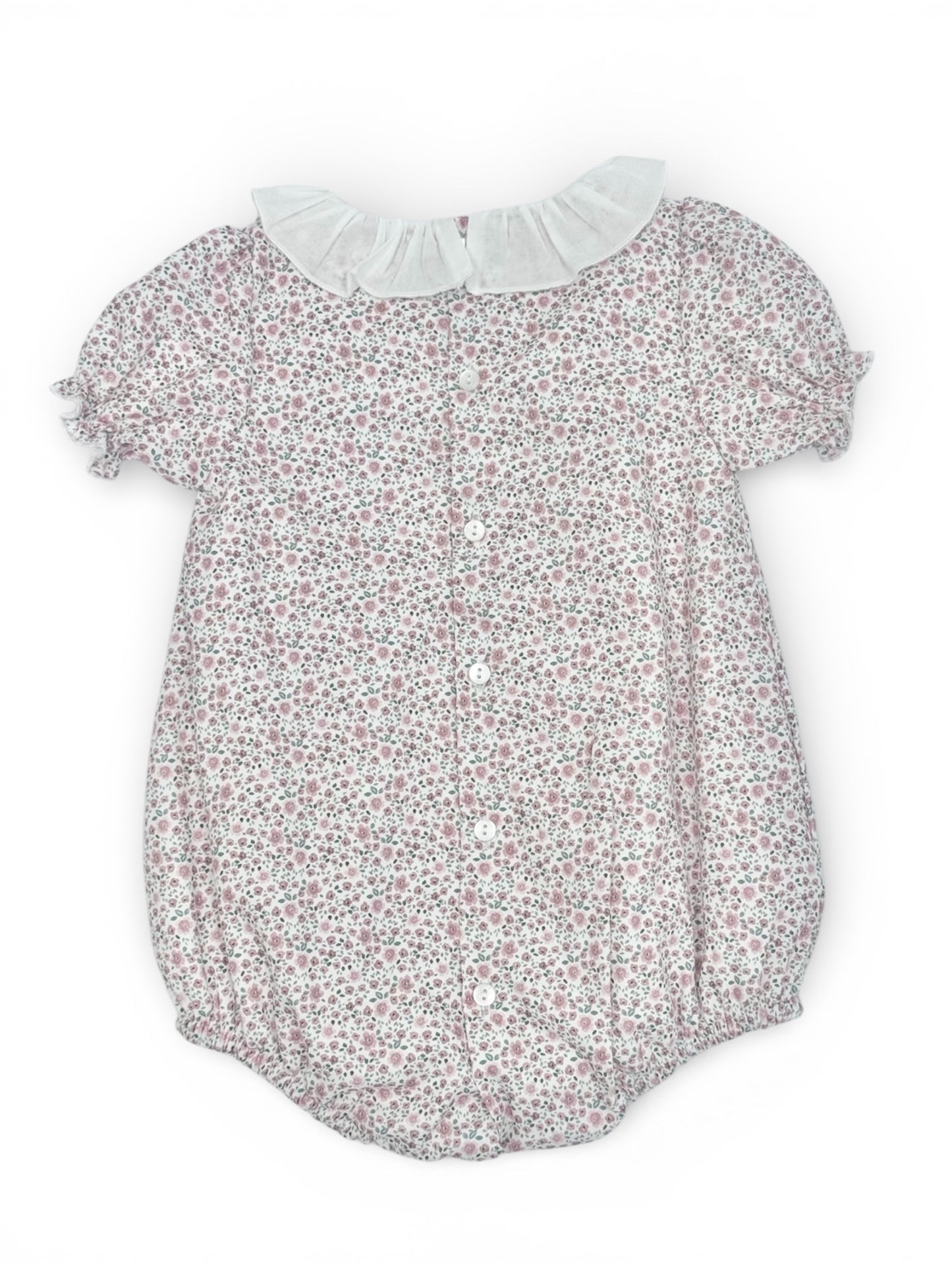 Dusty Rose Flower Romper