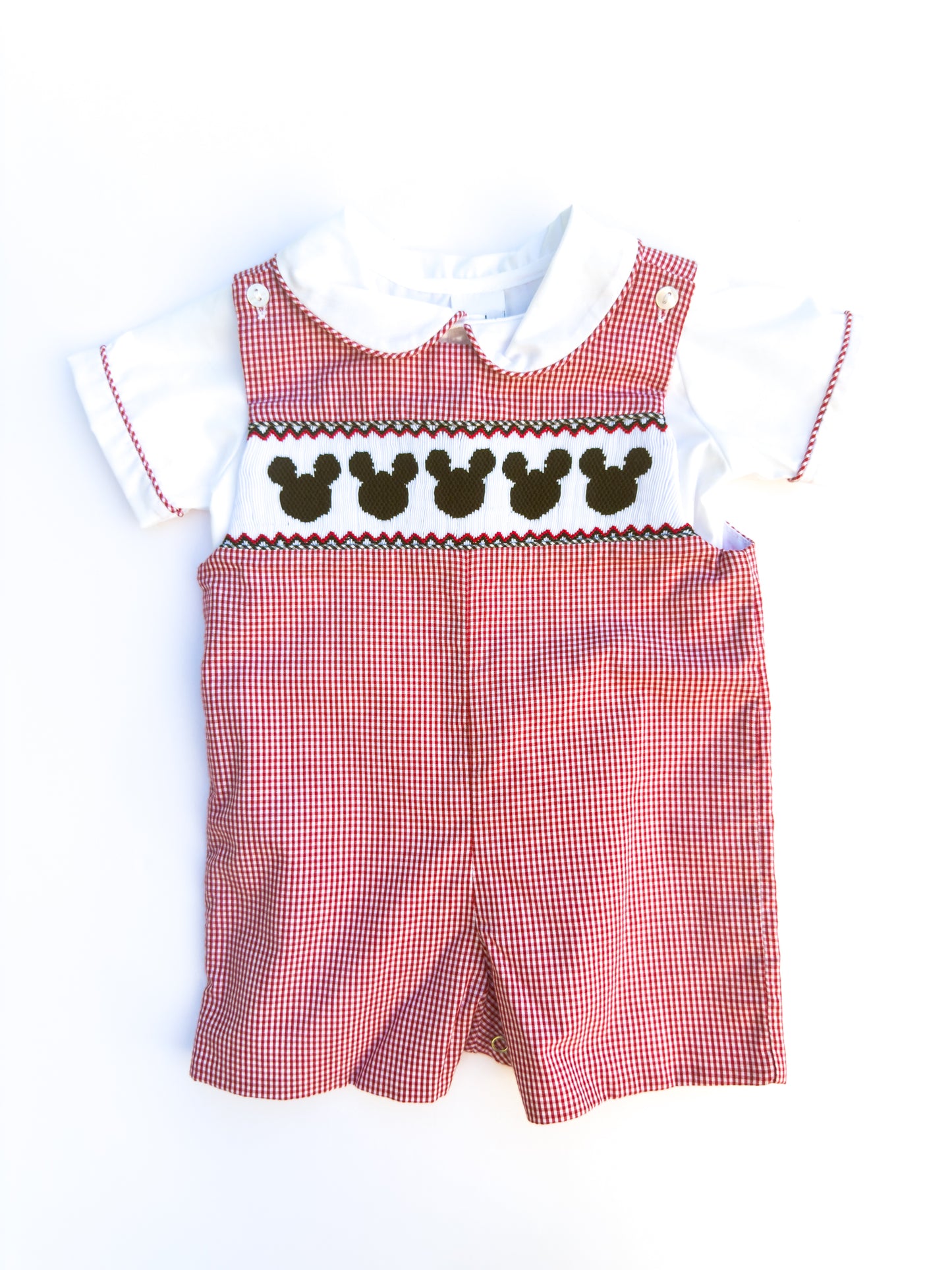 MG-0122-3 Mickey Smocked Overall 3M