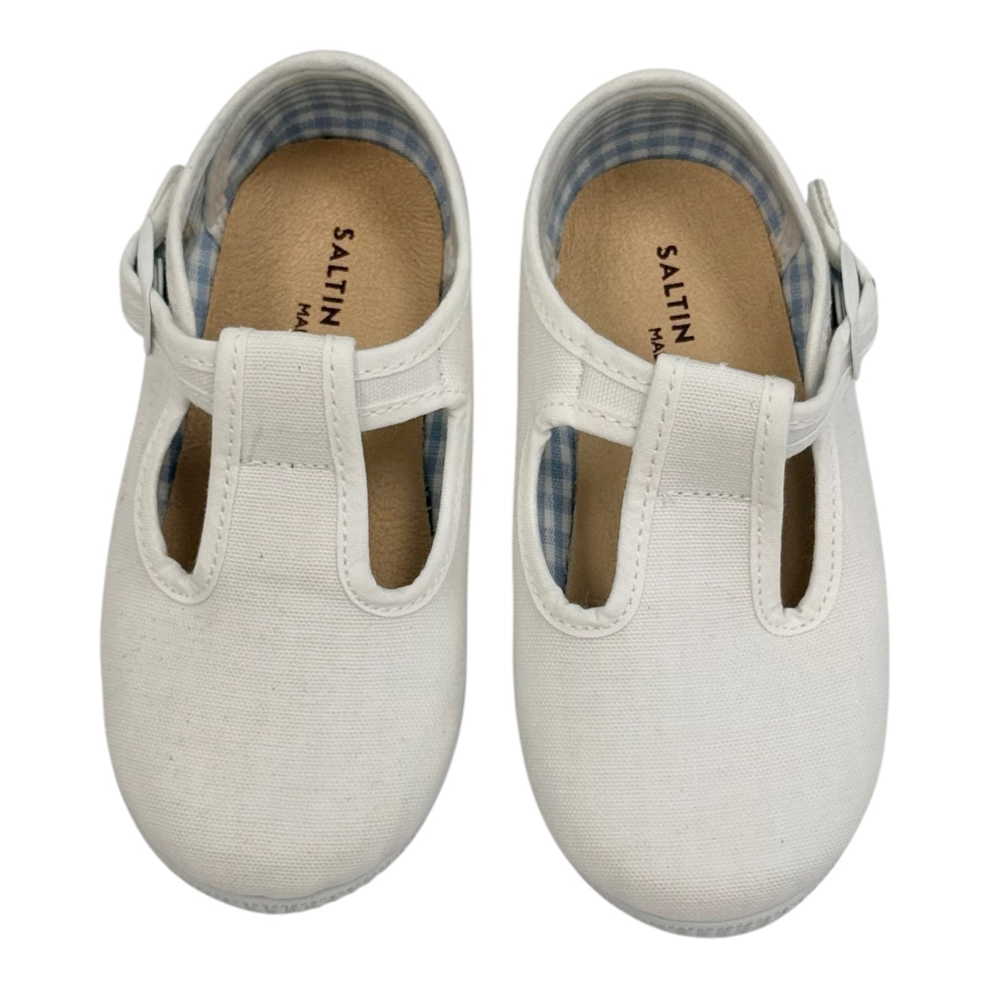 White T-Strap Canvas Sneaker