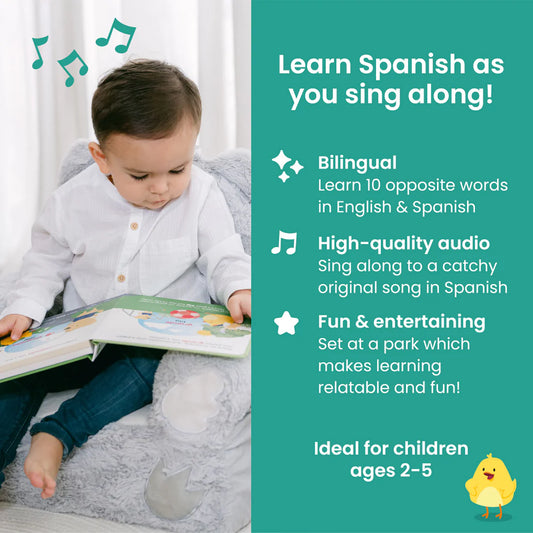 Bilingual Music Book About Opposites: Opuestos en el parque