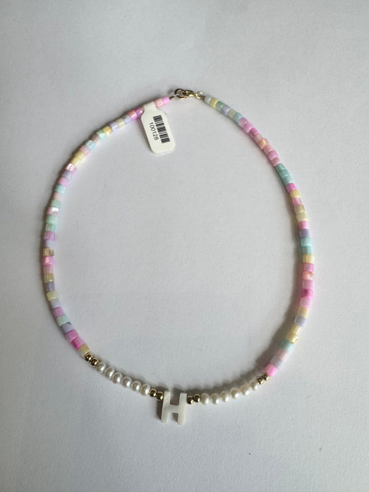 Pastel Letter Necklace
