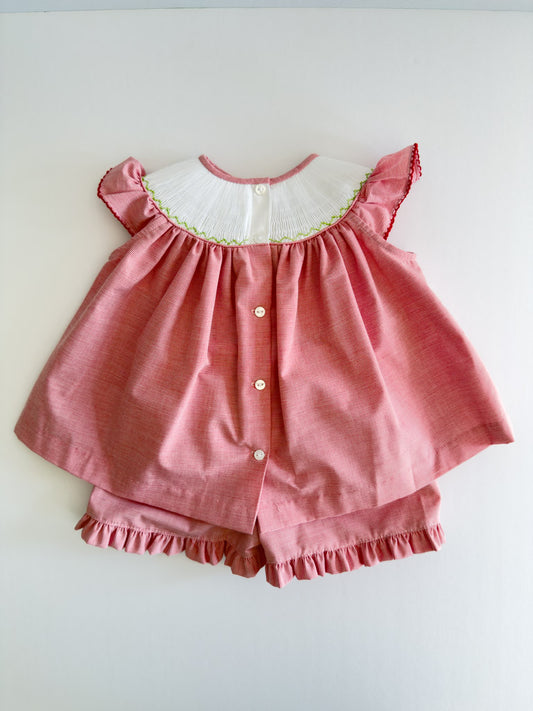 FH03-25-1 Red Stripe Farm Bishop Shorts Set