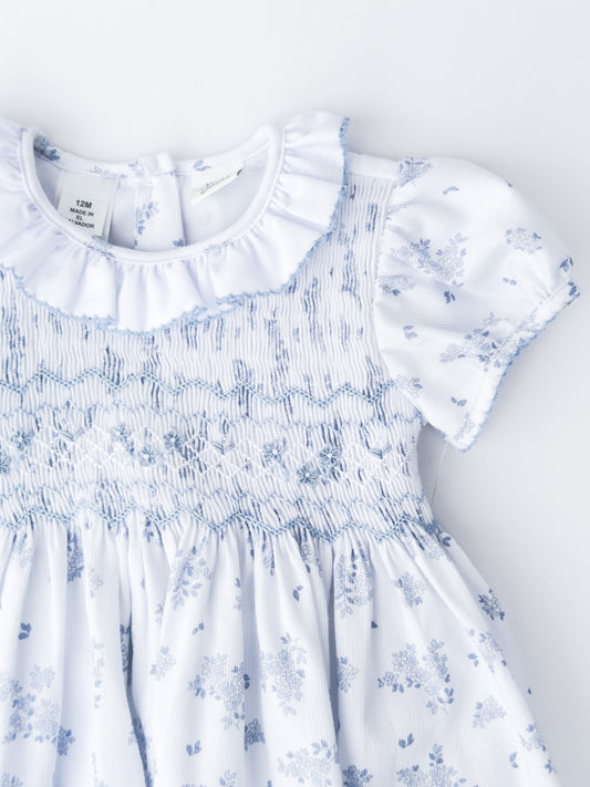 FH17-25-1 Periwinkle Smocked Dress