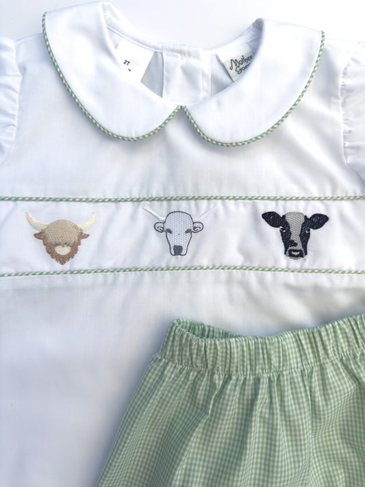 Cows Shorts Set