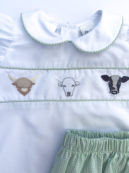 FH11-25-3 Cows Bloomers Set