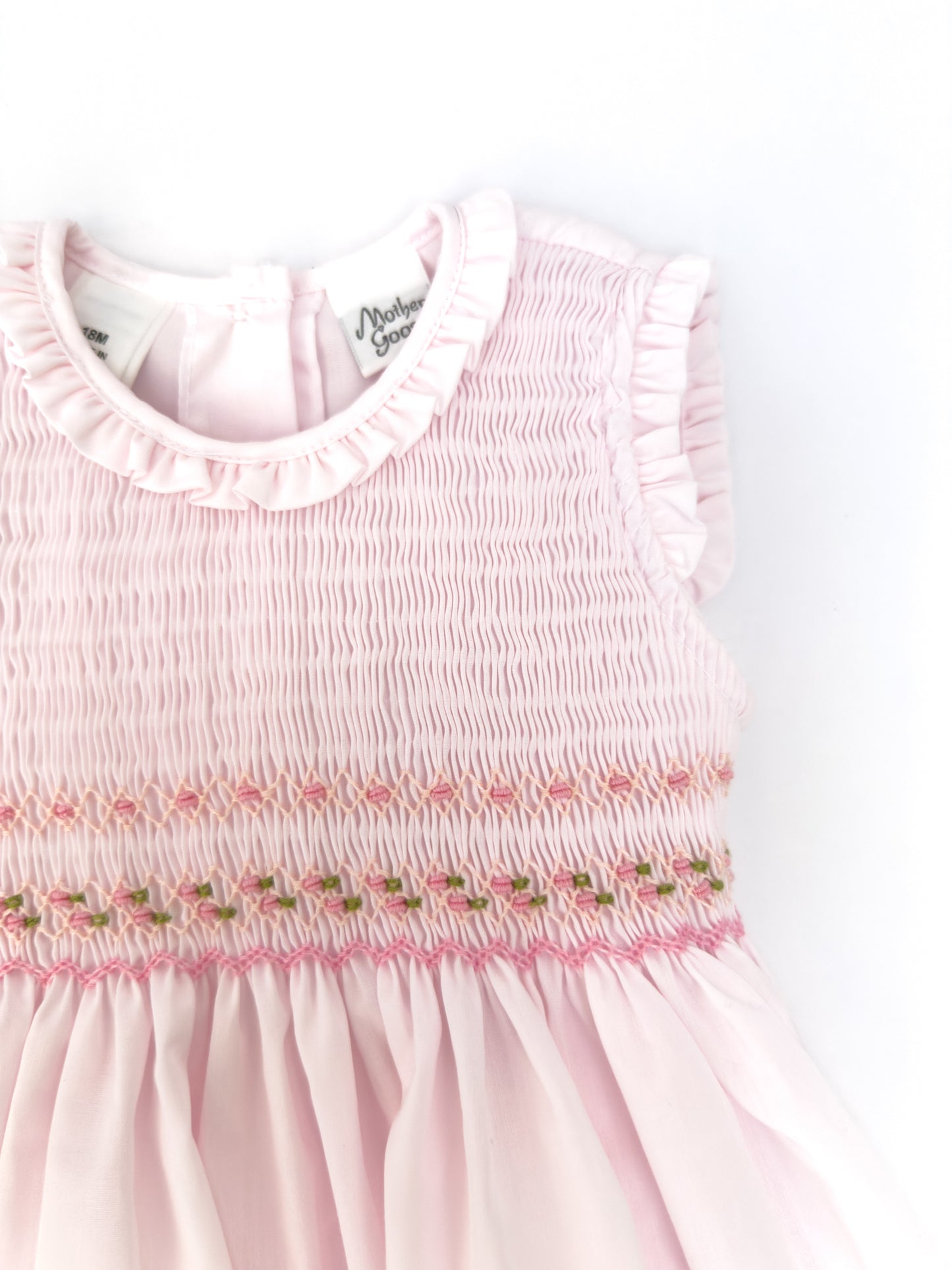 FH18-25-2 Light Pink Smocked Dress
