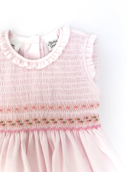 FH18-25-2 Light Pink Smocked Dress
